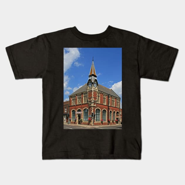 Wareham Town Hall Kids T-Shirt by RedHillDigital